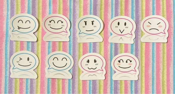 Kawaii emoticon stickers #3