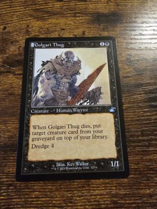 Magic the gathering mtg Golgari Thug retro frame Ravnica Remastered