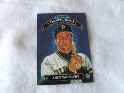 1992 Andy Van Slyke Pittsburgh Pirates Donruss Diamond King Card #DK9