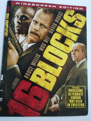 16 Blocks DVD -Bruce Willis, Mos Def -Widescreen