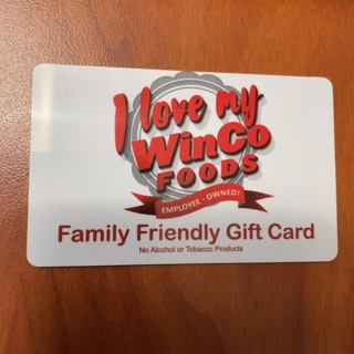 Winco Foods gift card $20