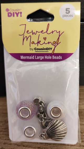 NEW - Cousin DIY! - Large Hole Beads & Charms - Package of 5