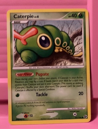 Caterpie Pokemon Card