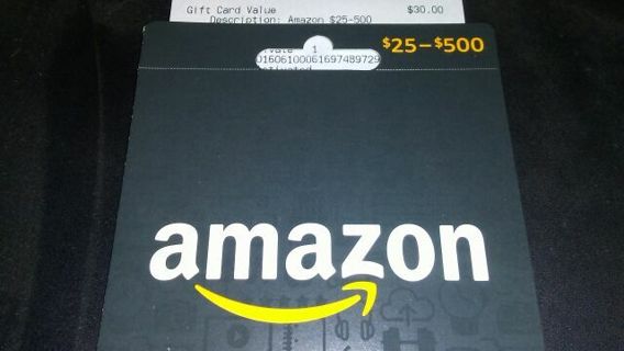 $30 AMAZON GIFT CARD. DIGITAL DELIVERY. WINNER GETS THE GIFT CODE.