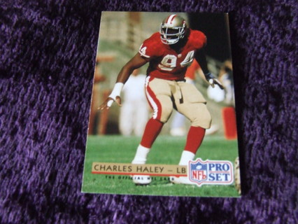 1992 Charles Haley San Francisco 49ers Card #319 Hall of Famer