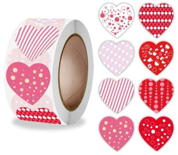 ~Stickers ~ Easter Basket Hearts Love