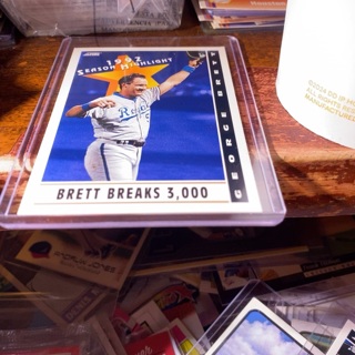 1993 score 93 highlights Brett breaks 3,000 baseball card 