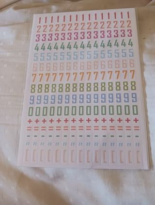 Package of Alphabet, Numbers, and Symbol Stickers.