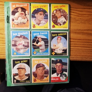 9 - LOT -1959 TOPPS PR-GOOD BASEBALL CARDS