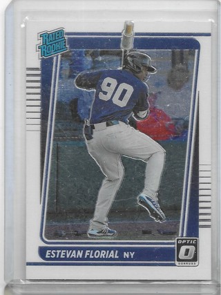 Estevan Florial 2021 Optic #76 Rookie Card