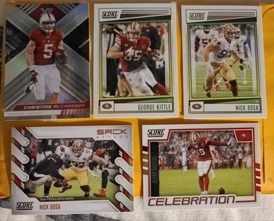 5 San Francisco 49ers cards