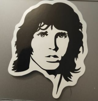Doors The End Jim Morrison laptop computer sticker , Lugguge, PS4 Xbox stocking stuffer