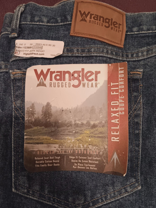 Big & Tall Wrangler Jeans 60 X 30 Relaxed Fit NWT