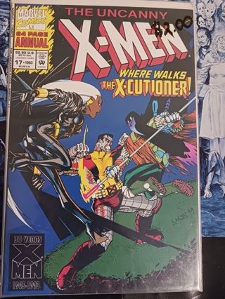 the uncanny x men 64 page annual issue 17 1993 marvel comics 