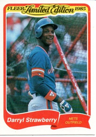 1985 Fleer Darryl Strawberry Limited Edition