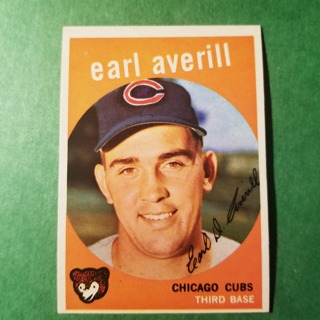 1959 - TOPPS NRMT+ BASEBALL CARD NO. 301 - EARL AVERILL - CUBS