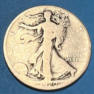 1920 Walking Liberty SILVER Half Dollar - Scarce Better Date 