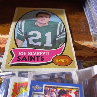 1970 topps Joe scarpati football card 