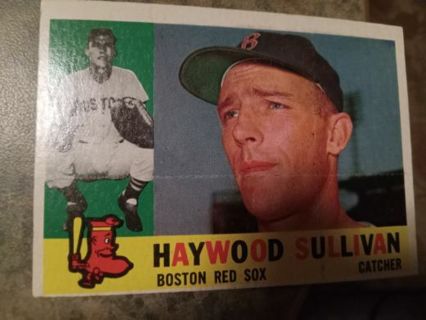 1960 T.C.G. HAYWOOD SULLIVAN BOSTON RED SOX BASEBALL CARD# 474