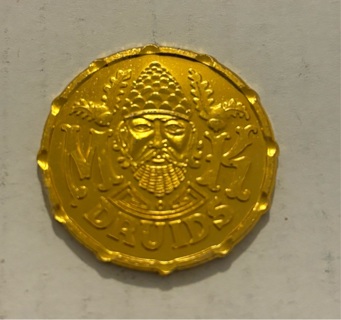 Gold Tone Druid Olympics Coin 3 Day Unsearched New Orleans Estate Liquidation 