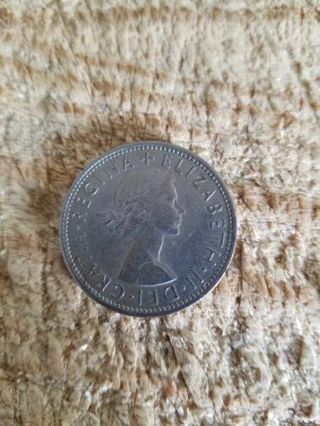 1965 UK TWO SHILLING COIN