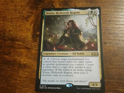 Magic the gathering mtg Yenna Redtooth Regent rare card Wilds of Eldraine