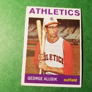 1964 - TOPPS BASEBALL CARD NO. 431 - GEORGE ALUSIK - A'S