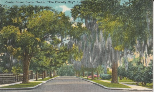 Vintage Used Postcard: e: 1947 Center Street, Eustis, FL