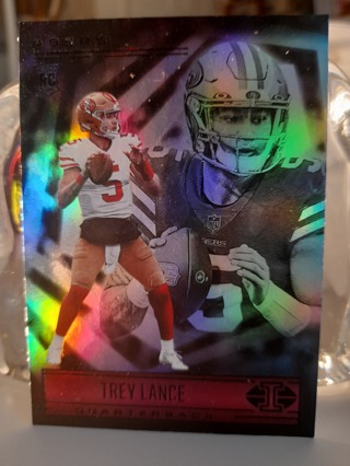 Rainbow Foil Rookie Trey Lance ILLUSION SF 49ers