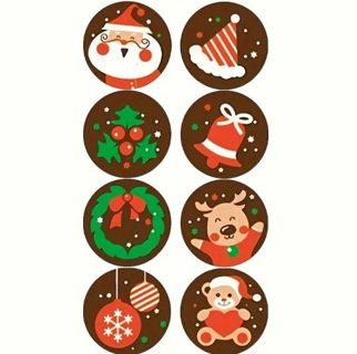 ↗️SuPeR SPECIAL⭕(100) 1" CHRISTMAS STICKERS!!⭕