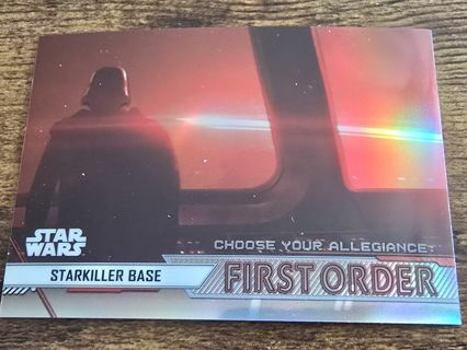 2020 topps Star Wars Chrome Star killer base holo card