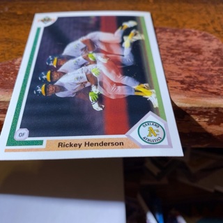 1991 upper deck Rickey Henderson baseball card 