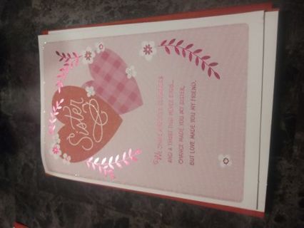 Beautiful Sister Valentines card