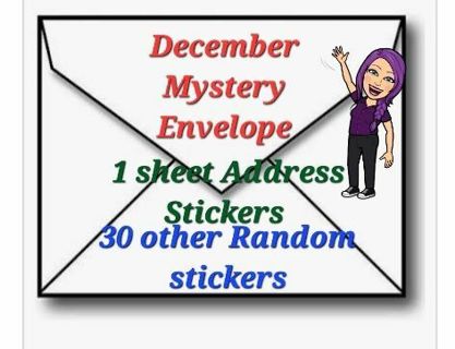 1 sheet address stickers & mystery stickers