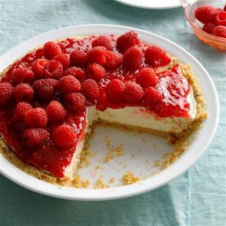 RASPBERRY CREAM PIE RECIPE CARD