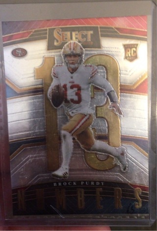 2022 select panini rookie Brock Purdy card 