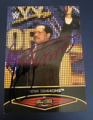 WWE Ron Simmons autograph card Farooq APA