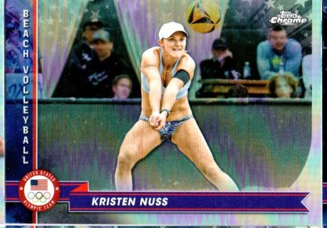 2024 Topps Chrome Olympics Kristen Nuss Refractor #155