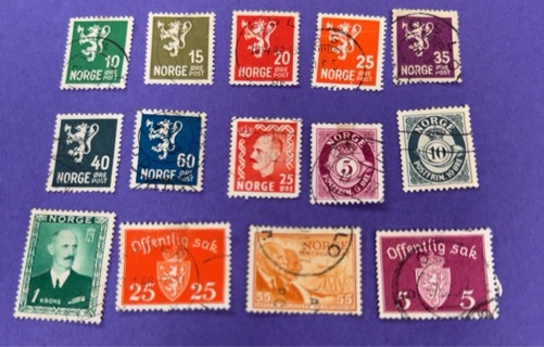 Norway stamp lot