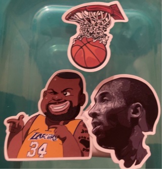 Basketball/ Lakers fan stickers