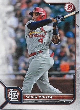  2022 Bowman #92 Yadier Molina St. Louis Cardinals