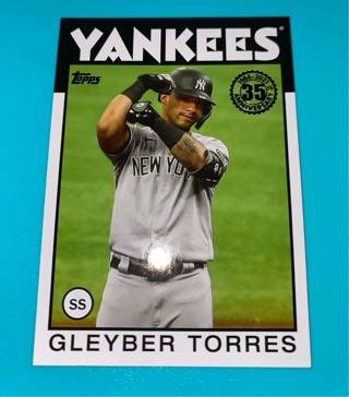 Gleyber Torres 2021 Topps 1986 Topps Baseball 35th Anniversary Insert #86B-71