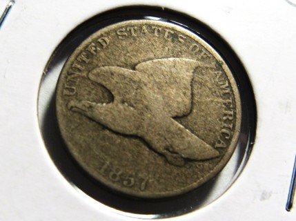  ★★ 1857 FLYING EAGLE CENT G ★★ **ONE OF ONLY 3 YEARS*