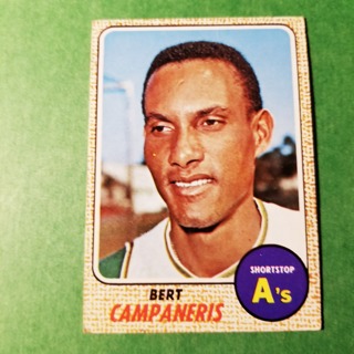 1968 - TOPPS BASEBALL CARD NO. 109 - BERT CAMPANERIS - A'S