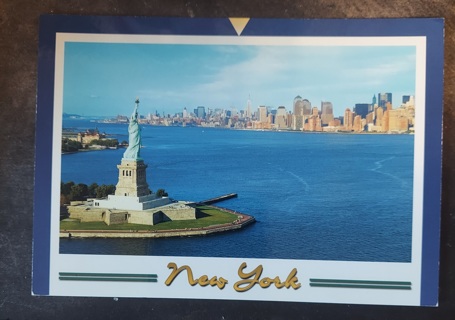 New York Harbor Postcard 