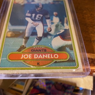 1980 topps Joe danelo football card 