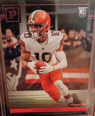 2021 CHORONICLES PANINI ANTHONY SWARTZ PINK ROOKIE RC # 34 CLEVELAND BROWNS