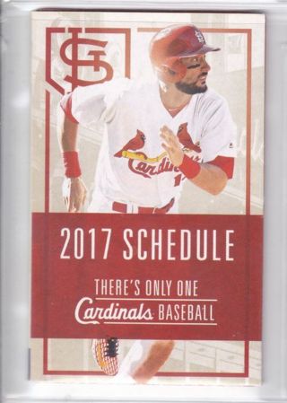 2017 St. Louis Cardinals Pocket Schedule