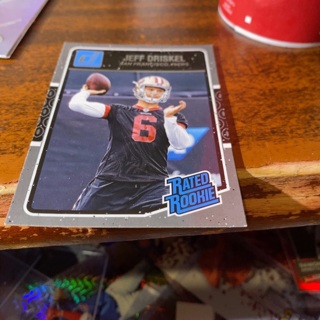 2016 donruss Jeff driskel rookie football card 