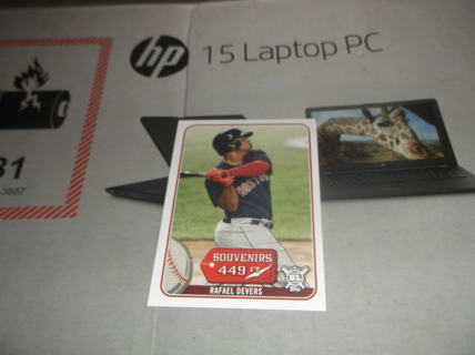 mlb 2021 TOPPS BIG LEAGUE   SOUVENIRS  RAFAEL   DEVERS  insert  card  #   so - 6  BOSTON RED SOX 